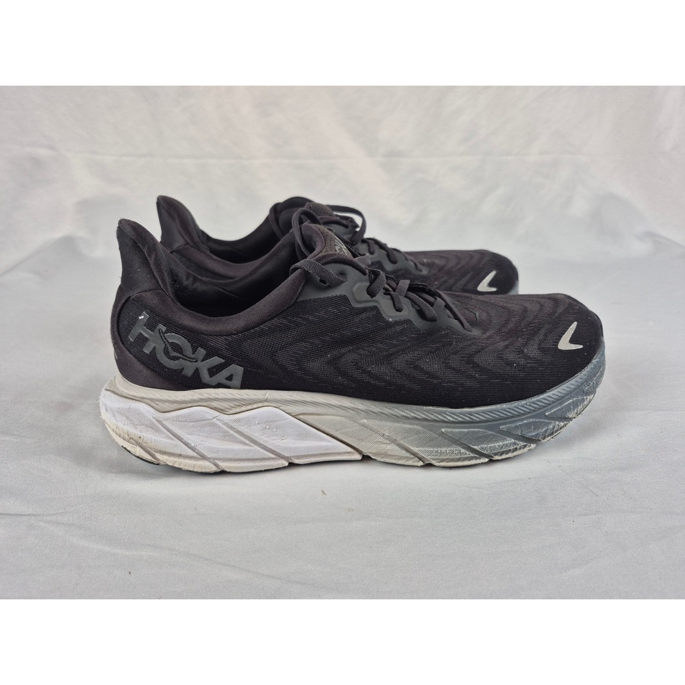 Hoka Arahi 6 Wide Black White Running Shoes Men's 11.5 2E Stability Walking